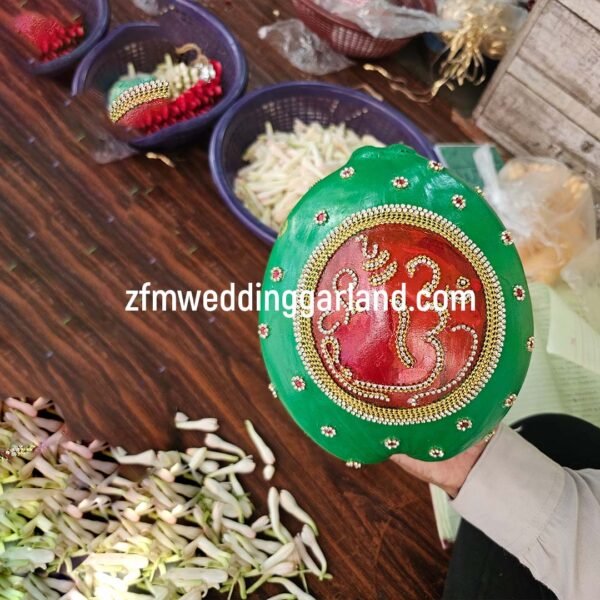 Freshly Kobbari Bondam Decorated Green Coconuts