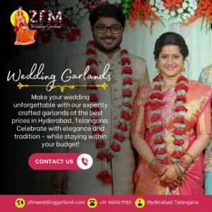 Handcrafted Wedding Garland for Bride and Groom