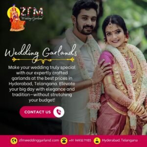 Indian Bride and Groom with Flower Garlands at Best Price